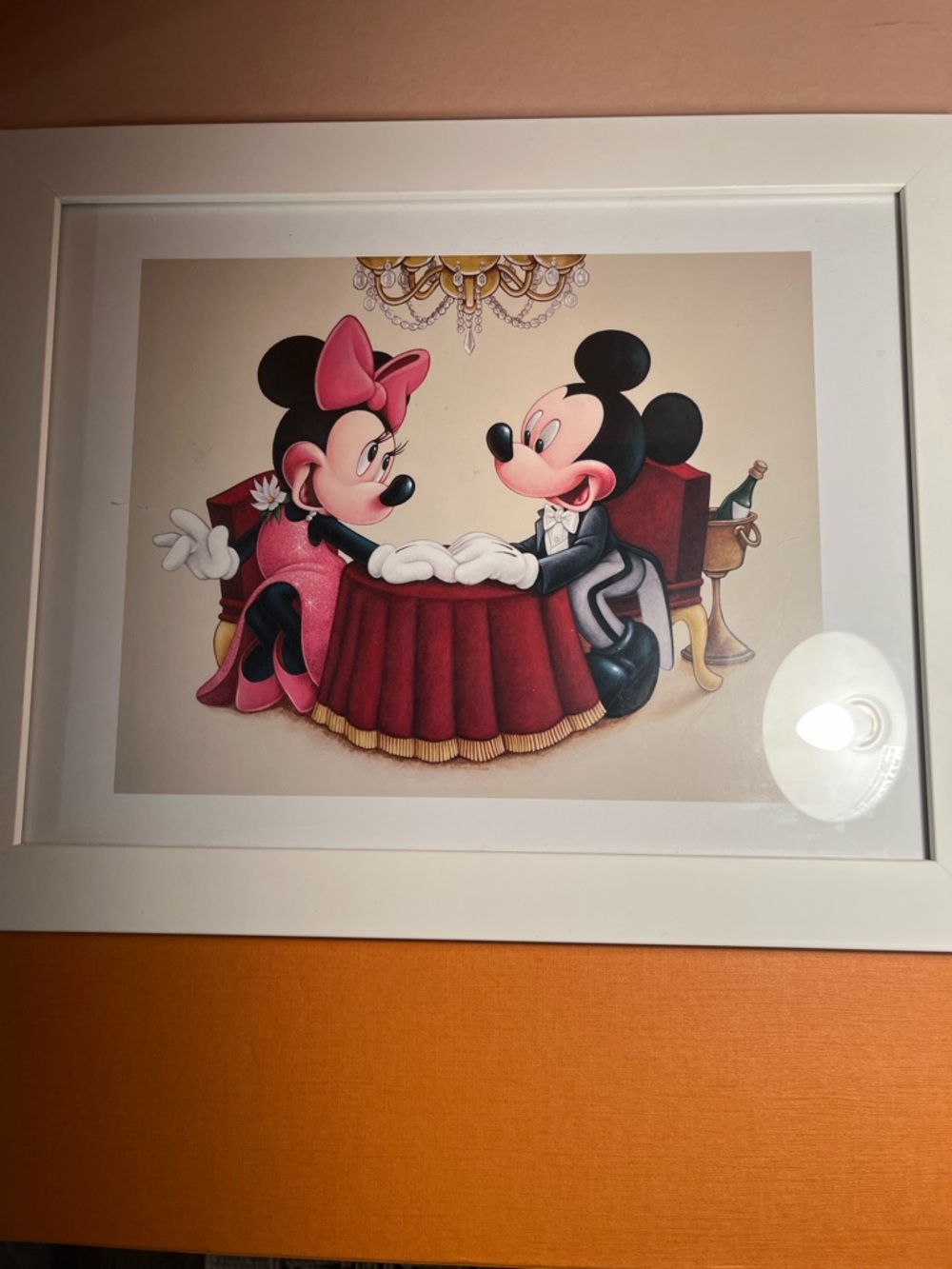 Disney Minnie & Mickey Romantic Dinner Wall Art - luxury dinner 🎩